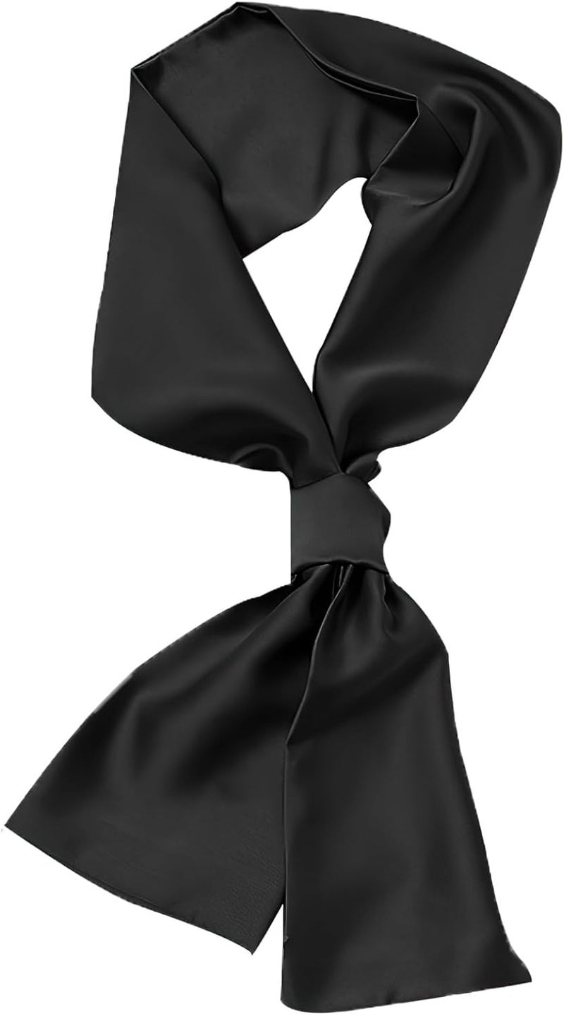 vimate Hair Scarf for Women Fashion Satin Silky Feeling Neck Scarf Bag Purse Scarf for Handbag Handle Etc - Image 1